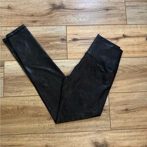Aerie Black Textured Leggings